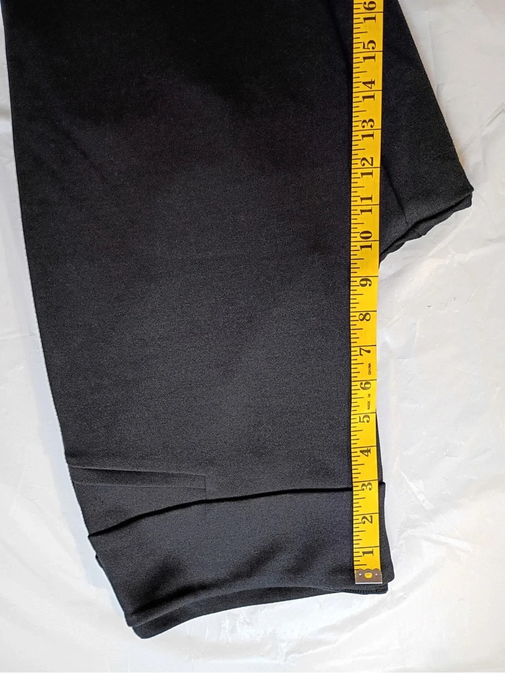 7th Avenue Design Studio Black Straight Leg Career Pants Women’s Large Tall - Picture 6 of 10